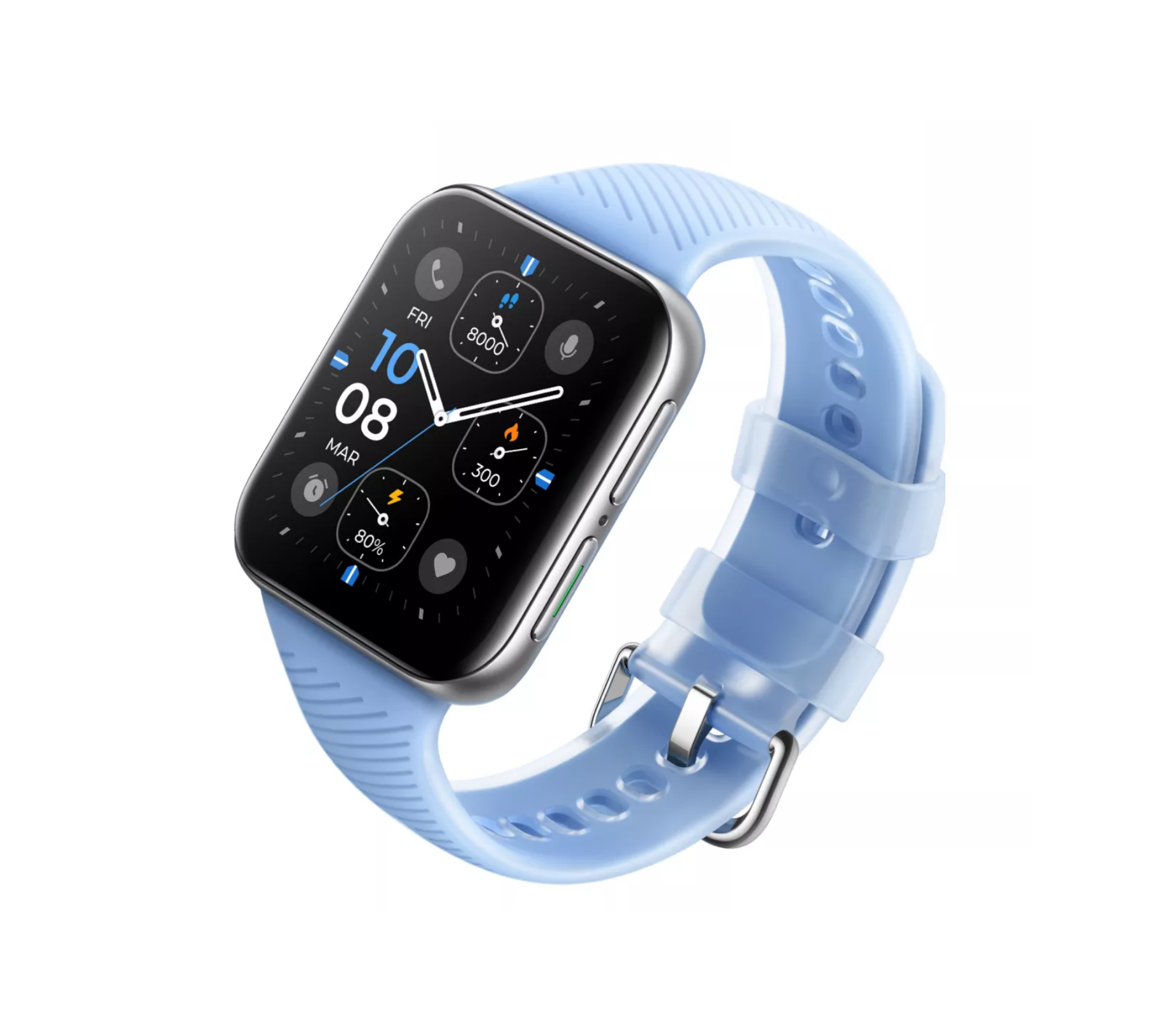 Oppo Watch 2 Glacier Lake Blue Edition presentato con un grande display, un  cinturino speciale e il tracciamento degli sci -  News