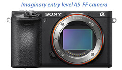 Un'ipotesi di design di Sony Alpha A5 (Image Source: sonyalpharumors)