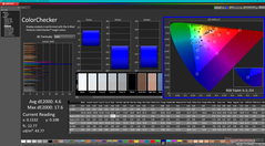 ColorChecker prima della calibrazione