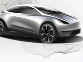 Disegno del design della Tesla hatchback (immagine: Tesla)