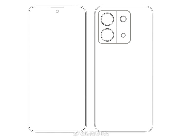 Un nuovo design di "Xiaomi 14" trapela. (Fonte: Digital Chat Station via Weibo)