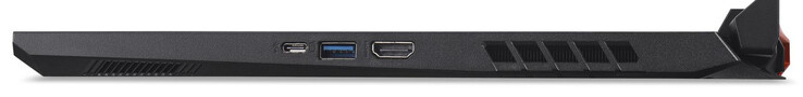 Lato destro: USB 3.2 Gen 2 (tipo C), USB 3.2 Gen 2 (tipo A), HDMI