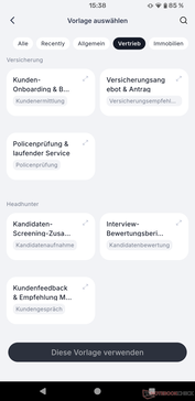 I modelli premium sono suddivisi per diversi gruppi professionali.