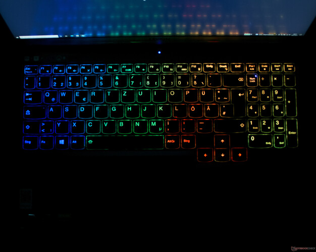 Tastiera illuminata RGB: I colori non corrispondono alle impostazioni reali