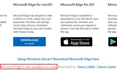 Microsoft Edge per Linux è ora disponibile su Microsoft.com per il download come prodotto finale (Fonte: Own)