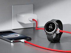 Il cavo SuperVOOC 2-in-1 può offrire fino a 67 W di potenza a un telefono e 10 W a uno smartwatch. Nella foto: il cavo collegato ai dispositivi. (Fonte: OnePlus)