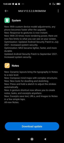 MIUI 12.5 per il Redmi Note 10 5G e POCO M3 Pro 5G. (Fonte immagine: MIUI Download di xiaomui)