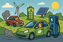 I motori a combustione stanno diventando obsoleti, mentre le nuove tecnologie delle batterie rivoluzionano la mobilità. (Fonte immagine: GPT-image-1)