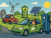 I motori a combustione stanno diventando obsoleti, mentre le nuove tecnologie delle batterie rivoluzionano la mobilità. (Fonte immagine: GPT-image-1)