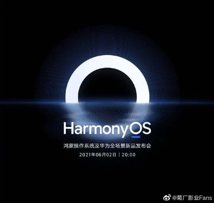 Un nuovo poster di HarmonyOS trapela via Weibo. (Fonte: Weibo via Huawei Central)