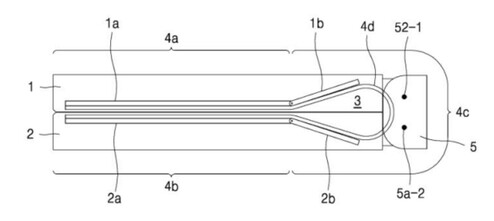 Brevetto di cerniera a goccia di Samsung del 2016. (Fonte immagine: via Naver)