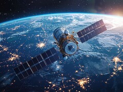 Un&#039;immagine generata dall&#039;AI di un satellite in orbita intorno alla Terra. (Fonte immagine: Александр Лобач, Adobe Stock)