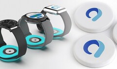 I disegni concettuali del dispositivo Afon mostrano il monitor della glicemia come un sensore facilmente trasportabile e integrabile. (Fonte immagine: Afon/Iterate - modificato)