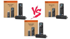 Fire TV Stick 4K Max, Fire TV Stick 4K e Fire TV Stick 4K Select sono le chiavette per lo streaming di Amazon in grado di trasmettere in 4K. (Fonte: Amazon)