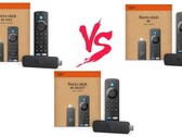 Fire TV Stick 4K Max, Fire TV Stick 4K e Fire TV Stick 4K Select sono le chiavette per lo streaming di Amazon in grado di trasmettere in 4K. (Fonte: Amazon)