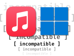 Apple Musica e Windows sembrano davvero incompatibili: Apple ha fatto un lavoro a metà nel portare una delle sue applicazioni chiave sul sistema operativo per PC più diffuso al mondo. (Fonte: Apple, Microsoft, Anubhav Sharma - Notebookcheck)