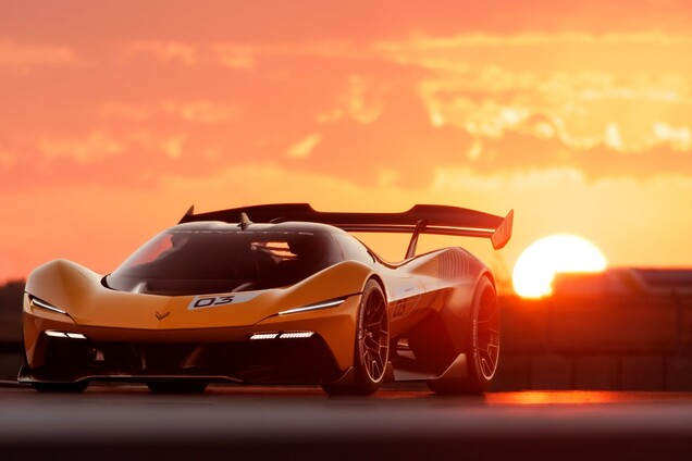 La Corvette CX.R Vision Gran Turismo con l'iconica livrea gialla e nera di Corvette Racing (Fonte: GM)
