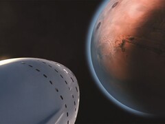 Un'immagine che mostra un'astronave che si dirige verso un pianeta. (Fonte: SpaceX - Pexels)