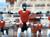 Robot Unitree durante un'esibizione coreografata
