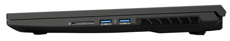 Lato destro: Lettore di schede SD, 2x USB 3.2 Gen 1 (USB-A)