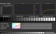 CalMAN: Scala di grigi (calibrata)