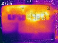 Distribuzione del calore - lato inferiore (sotto sforzo)