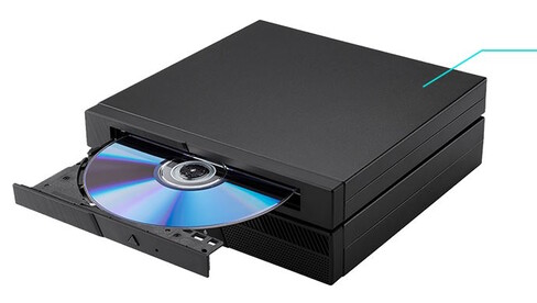 Uno spettacolo raro: L'ExpertCenter può essere dotato di un'unità disco fisica (Fonte: Asus)
