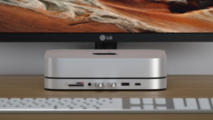 L&#039;hub Satechi Mac mini USB-C aggiornato è dotato di un contenitore per SSD M.2 SATA. (Immagine: Satechi)