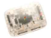 Console FPGA SuperStation One Transparent Collection con scocca Frost traslucida.