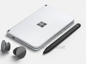 Surface Duo e alcuni accessori (Image Source: samsungbloat)