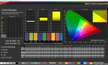 Precisione del colore (profilo: impostazione estesa sRGB, spazio colore di destinazione: sRGB)