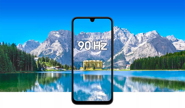 Galaxy A17 5G ha un display FHD+ a 90Hz protetto da Gorilla Glass Victus. (Fonte immagine: Samsung)