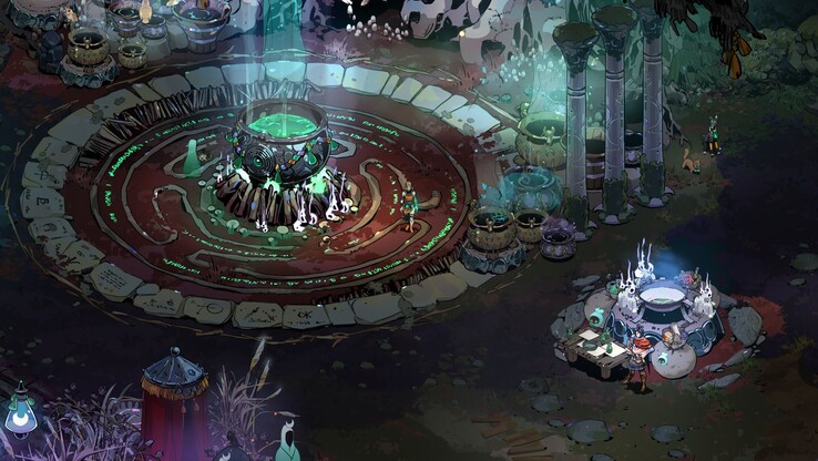 Nella foto: Uno scorcio dell'area principale di Hades II, conosciuta come il Crocevia (Fonte: Supergiant Games)