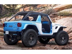 Va da sé che le porte e il tetto della Jeep Wrangler elettrica possono essere tolti (Immagine: Jeep)
