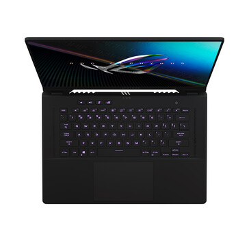 Asus ROG Zephyrus M16 - Vista dall'alto. (Fonte immagine: Asus)