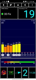 GPS Test accanto alla finestra