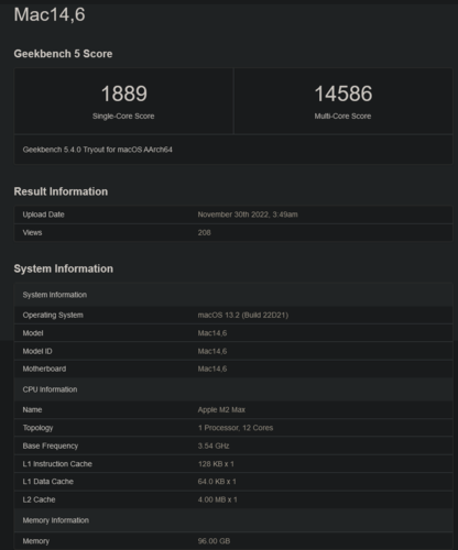 (Fonte: Geekbench)