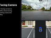 La telecamera anteriore del Cybertruck serve per il parcheggio (immagine: Tesla)