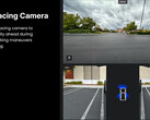 La telecamera anteriore del Cybertruck serve per il parcheggio (immagine: Tesla)