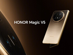 Il Magic V5 riprende il linguaggio di design del Magic V3 con un alloggiamento ottagonale per la fotocamera. (Fonte immagine: Honor - modificato)