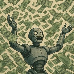 La corsa all'AI potrebbe essere la causa principale dell'indebitamento crescente delle aziende tecnologiche. (Fonte immagine: AI generata da ChatGPT-4o)