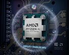 AMD Ryzen AI PRO 400 Series con sfondo a tema Copilot generato dall'AI.