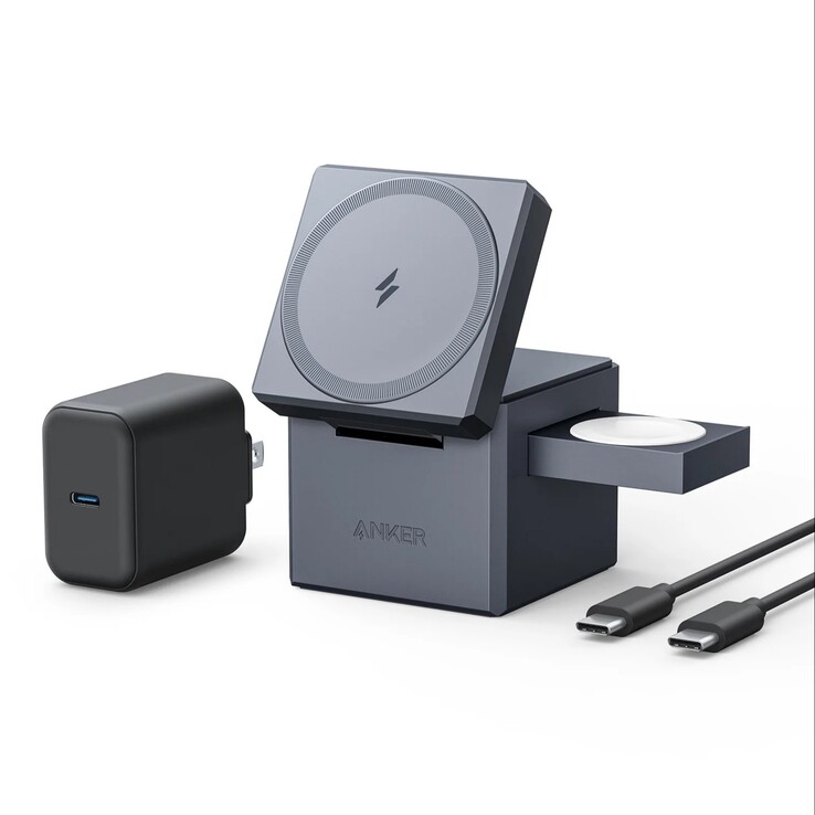 Il cubo 3-in-1 di Anker con MagSafe. (Fonte: Anker)