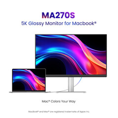 Il monitor BenQ MA270S è dotato di un pannello nano lucido con risoluzione 5k