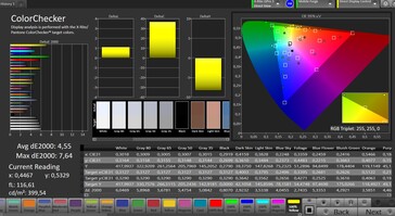 Precisione del colore CalMAN - impostazione "Vivid"