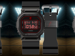 Il Casio G-Shock GM-5600RH-1 Rui Hachimura (nella foto) presenta un elegante quadrante nero e rosso. (Fonte immagine: @geesgshock su Instagram)