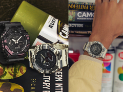 Nella foto - i modelli Casio G-Shock GA-2100CM-8A e GA-2100CM-5A (a sinistra), e il GA-2100CM-5A (a destra).