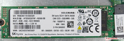 L'SSD da 256 GB SK Hynix SC311 SATA del nostro modello