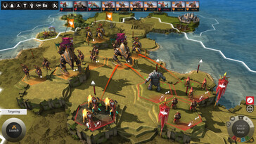 Un'immagine che raffigura una battaglia in Endless Legend.