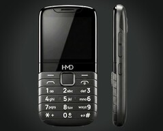 La tastiera di questo feature phone è progettata per poter essere sostituita con un touchpad.